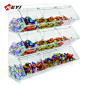 High Quality Custom Clear Acrylic Box Food Bins Stand Stackable Candy Display Rack - Buy Counter Top Transparent Plastic 3 Tier Acrylic Candy Display Rack For Retail Store,Countertop Acrylic Candy Display,Display Rack Product on Alibaba.com
