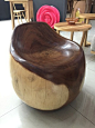 设计师创意家具/东南亚柚木小沙发/手工雕刻原木个性沙发凳/现货-淘宝网