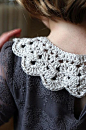 Peter Pan crochet collar freebie pattern. Just lovely. Nice share, thanks xox  http://www.ravelry.com/patterns/library/crochet-peter-pan-collar