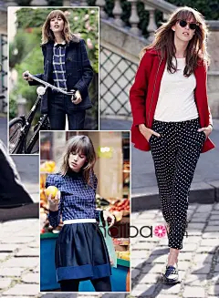 慵懒而优雅似乎是法国女人与生俱来的气质，而这种气质也非常适合沐浴着冬日暖阳的海报Girl呢！如何才能传神Copy这种骨子里的优雅？赶紧去法国女装品牌Claudie Pierlot最新的2011秋冬女装Lookbook里做做功课吧！格子衬衫、波点长裤、皮质拼接外套、针织毛线衫、条纹衫、布洛克鞋，这些学院风浓厚的秋冬单品，绝对是打造优雅气质装扮不可或缺的单品。吃下午茶、逛街头市集和温馨蛋糕店……这些慵懒而美好的时刻，都被Claudie Pierlot 2011秋冬女装Lookbook定格下来。