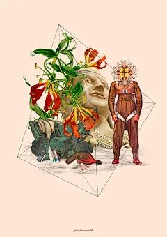 Yes I do充满奇思妙想的拼贴插画