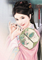 古风 手绘 女子
