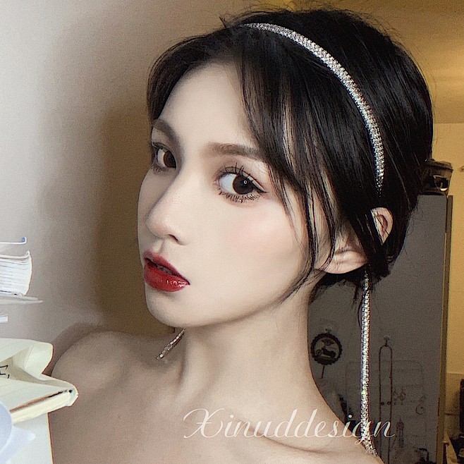 XINUD 美炸C位 水钻气质春季发箍杨...