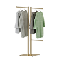 Clothes Hanging Fixtures Multi Ways Powder Coat Iron Square Base Reail Clothing Display Rack Gold - Buy Clothing Display Rack Gold,Reail Clothing Display Rack Gold,Clothing Rack Gold Display Product on Alibaba.com