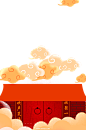 古风建筑插画PNG