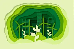 Free Vector | Free vector ecology concept in paper style