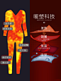 塑身衣女美体塑形全身长袖长裤秋冬款保暖衣服收腹束腰燃脂瘦身衣-tmall.com天猫