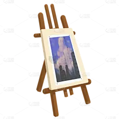 卡通人物学习主题系列-画架