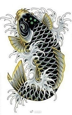 【从《如龙》纹身聊神话】在《如龙》中，锦山背后的那条绯鲤的寓意来自于鱼跃龙门，而这幅刺青是纹身师给他定的，或许是纹身师早已看透了一切，但仍然想 ...