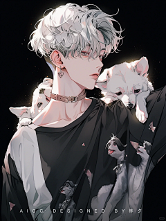 可爱多1号采集到02动漫男