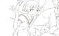 K018ENUB0OPLF手绘插画线稿
