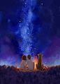 找一个人，养一只狗，陪我看星星，从夜晚到黎明。
来自@百一网 (一秒钟变搭配达人)的采集
http://beubeu.com/ 