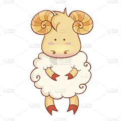 符号,性格,可爱的,春节,绵羊,白羊座,中文,汉字,绘画插图,贺卡