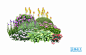 PS051公园花园庭院绿化花境植物组团花镜组合PSD分层素材-淘宝网
