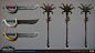 World of Warcraft: Battle for Azeroth - Weapons , Christopher Hayes : The first image are all concepts and the rest all models.