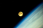 Twitter / kirk1031: Amazing,国际空间站拍到的今夜超级月亮 
