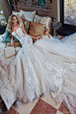 GALIA LAHAV bridal spring 2017 cap sleeves split sweetheart lace mermaid wedding dress (rihanna) zv long train  #bridal #wedding #weddingdress #weddinggown #bridalgown #dreamgown #dreamdress #engaged #inspiration #bridalinspiration #weddinginspiration #we