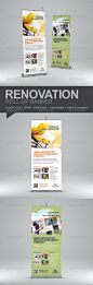 Renovation Roll-Up Banner - Signage Print Templates