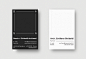 Brand identity and business cards for Italian architecture firm by Richard Baird