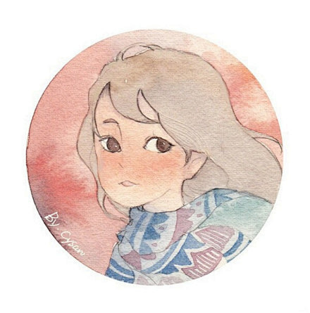 少女风水彩头像~专属于少女的静谧与美好丨...
