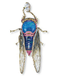 Lot 1768 -  AN UNUSUAL MULTI-GEM BROOCH, BY WALLACE CHAN