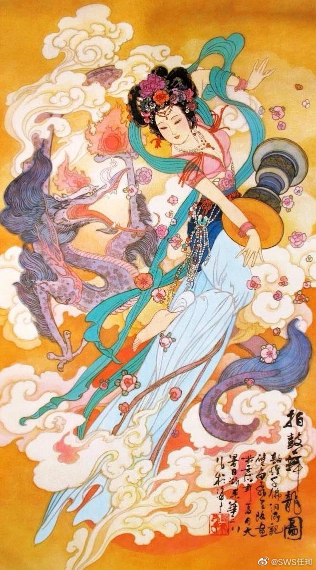 《这组画里飘出一种仙气，太美啦》
华三川...