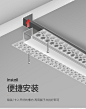 普洛缇无边框led线条灯铝槽灯带嵌入式隐藏线性线形灯客厅无主灯-tmall.com天猫