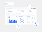 Dashboard typography data graph chart web ui ux dashboad concept