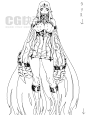 韩风游戏角色线稿 CG 原画 造型 素材包 画集 图集 唯美 职业-淘宝网