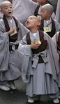 Baby Monks  These children drew a lot of attention in the parade korea