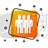 分离着色,白色,计算机图标,人群,商务,人,男商人,男人,团队,图像