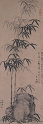 《墨竹坡石图》元代画家高克恭创作的纸本水墨画，现收藏于北京故宫博物院。