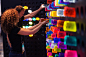 <p> Massivart organized a collection of interactive art installations including a giant Lite Brite created by local design studio La...