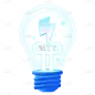 卡通感教育行业灯泡元素