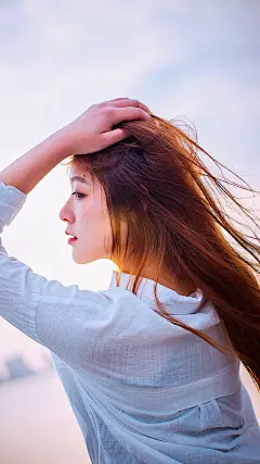 气质美女唯美写真iPhone6 Plus手机壁纸-55壁纸网