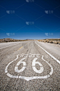 66号公路,数字66,红色,垂直画幅,图像,公路,美国,著名景点,无人,莫哈韦沙漠