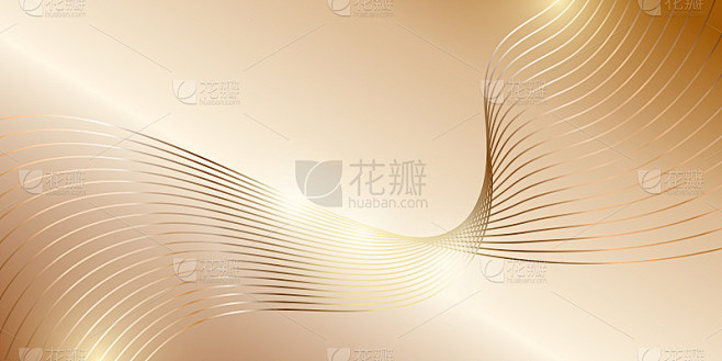 抽象的黄金奢侈品背景。矢量图