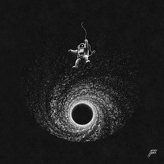 estcourt富有设计感的黑白画风作品 : 在黑暗中描绘光明,澳大利亚插画