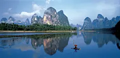 蓝天下的山水风景46049_山水风景_风景风光类_图库壁纸_联盟素材