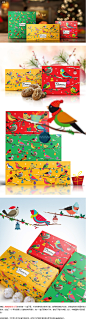 上海包装设计公司包装佳作欣赏：Bonora巧克力小鸟风格圣诞节礼盒包装设计-尚略广告-上海品牌策划设计公司