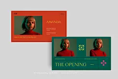 30页通用时尚撞色设计师作品集简历品牌手册介绍提案ppt演示模板下载_颜格视觉