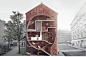 夹缝公寓 Live Between Buildings by Mateusz Mastalski + Ole Robin Storjohann | 灵感日报