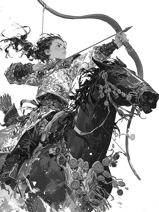 概念插画:骑马少年