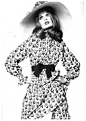 Model Sue Murray in a flower-print crèpe Georgette dress by Dior. Photo: David Bailey, French Vogue, March 1968. #Dior