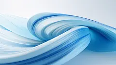 蓝色渐变潮流丝绸酸性液态流体素材图片