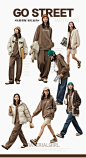 【焦糖拿铁】materialgirl连帽卫衣女秋冬外套美式复古咖色上衣潮-tmall.com天猫