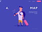 Travel App Website travel design screen onboarding app web ux ui illustrations