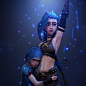 Jinx & Powder | Arcane (League of Legends), Aleksei Stankevich : Impressed by the Arcane series, I decided to portray Jinx with Powder in a my version. 
Inspired by "Imagine Dragons x J.I.D - Enemy" | art by NIXEU | and, of course Arcane ser