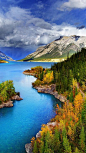 Abraham Lake ~ North Saskatchewan River ~ #Alberta, #Canada: 