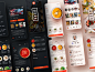 NOQU light | dark user interface design preorder mobile design mobile app design restaurant app food app food delivery app branding user experience services ui ux